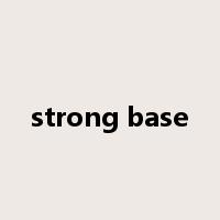 strong base是什么意思