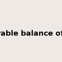 favourable balance of trade是什么意思