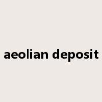 aeolian deposit是什么意思