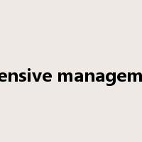 extensive management是什么意思