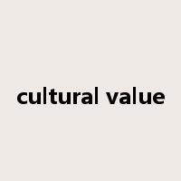 cultural value是什么意思
