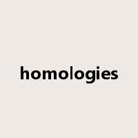 homologies是什么意思