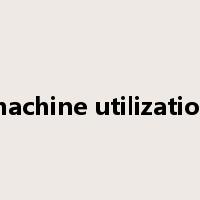 machine utilization是什么意思
