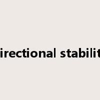 directional stability是什么意思