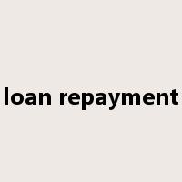loan repayment是什么意思