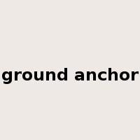 ground anchor是什么意思