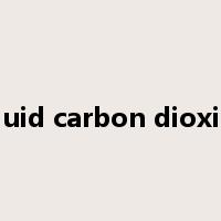 liquid carbon dioxide是什么意思