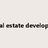 real estate developer是什么意思