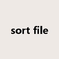 sort file是什么意思
