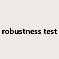 robustness test是什么意思