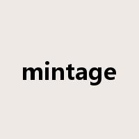mintage是什么意思
