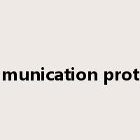 communication protocol是什么意思