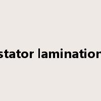 stator lamination是什么意思