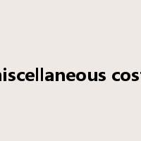 miscellaneous costs是什么意思
