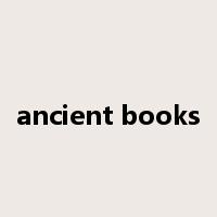 ancient books是什么意思