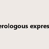 Heterologous expression是什么意思