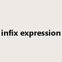infix expression是什么意思