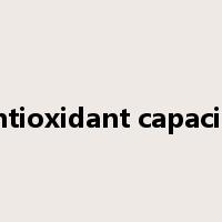 antioxidant capacity是什么意思