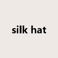 silk hat是什么意思