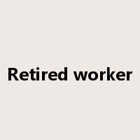 Retired worker是什么意思