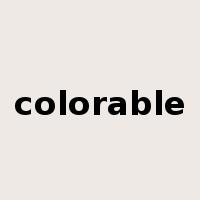 colorable是什么意思