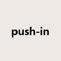 push-in是什么意思