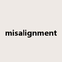 misalignment是什么意思