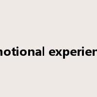 emotional experience是什么意思