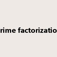 prime factorization是什么意思