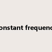 constant frequency是什么意思