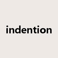 indention是什么意思