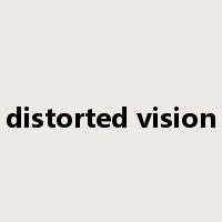 distorted vision是什么意思