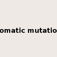 somatic mutation是什么意思