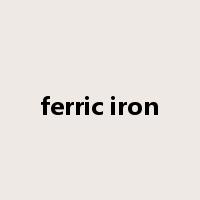 ferric iron是什么意思