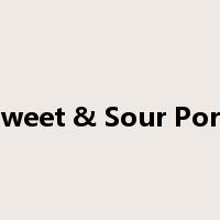Sweet & Sour Pork是什么意思