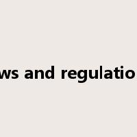 laws and regulations是什么意思