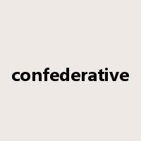 confederative是什么意思
