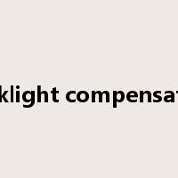 Backlight compensation是什么意思