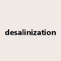 desalinization是什么意思