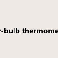 dry-bulb thermometer是什么意思