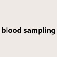 blood sampling是什么意思