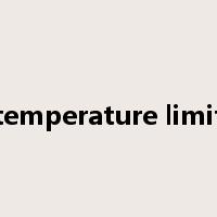temperature limit是什么意思