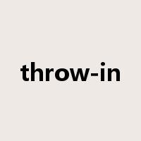 throw-in是什么意思