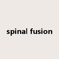 spinal fusion是什么意思