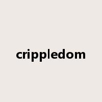crippledom是什么意思