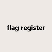 flag register是什么意思