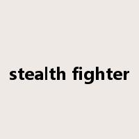 stealth fighter是什么意思