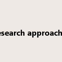 Research approaches是什么意思