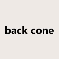 back cone是什么意思