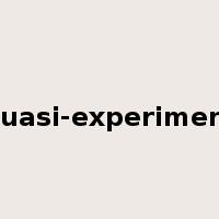 quasi-experiment是什么意思